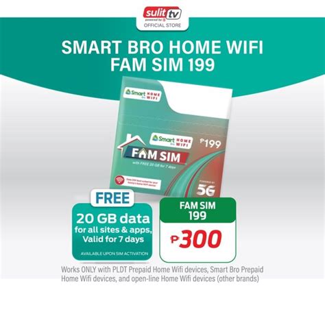 home wifi prepaid load|Smart Bro Home WiFi Fam SIM 199 .